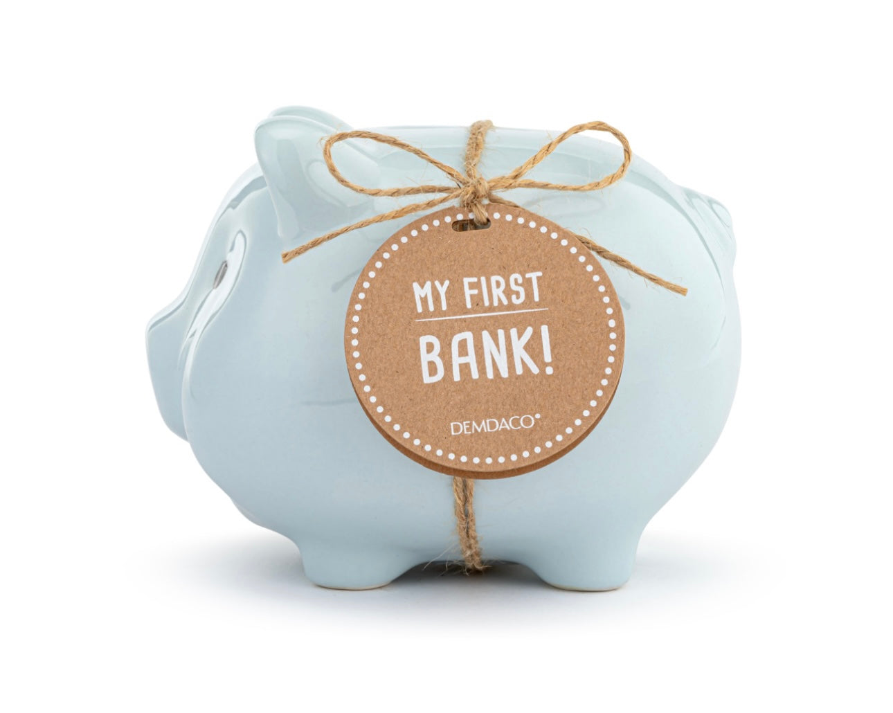 Blue Ceramic Classic Piggy Bank