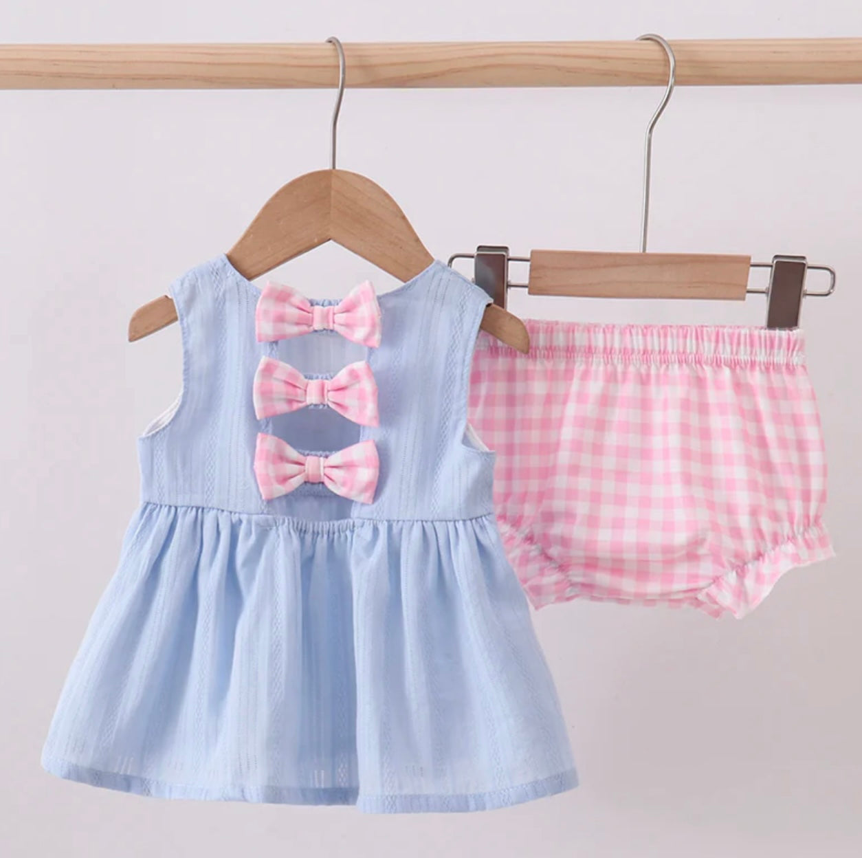 Blue Sailboat Embroidered Bloomer Set