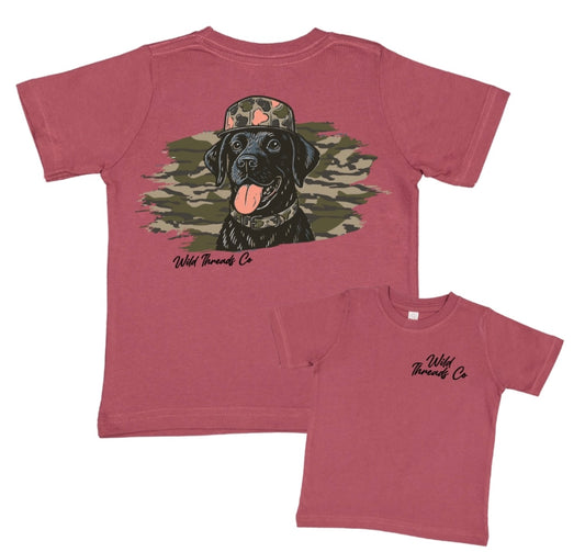 Black Lab Camo Hat Tee