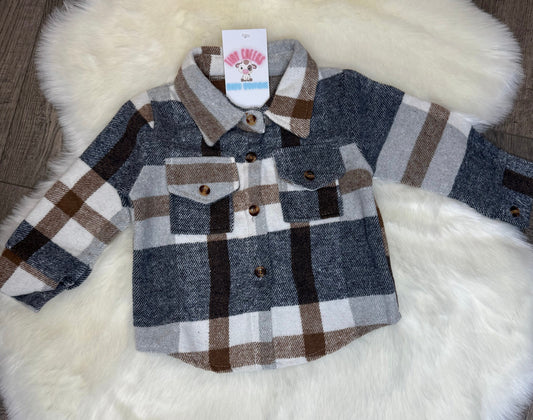 Gray Plaid Flannel