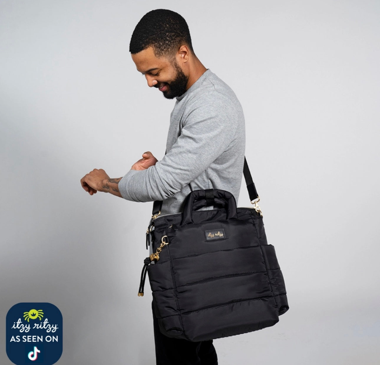 Dream Convertible Midnight Black Diaper Bag