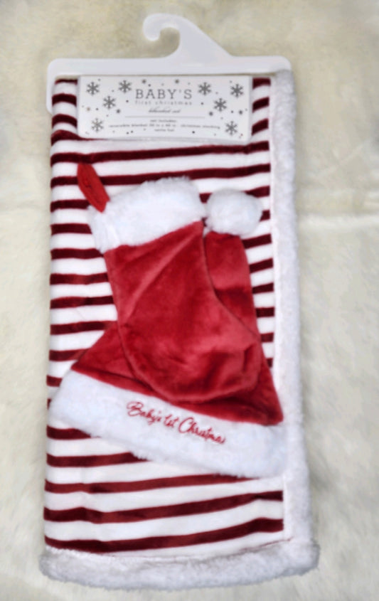 Baby’s 1st Christmas Blanket Set