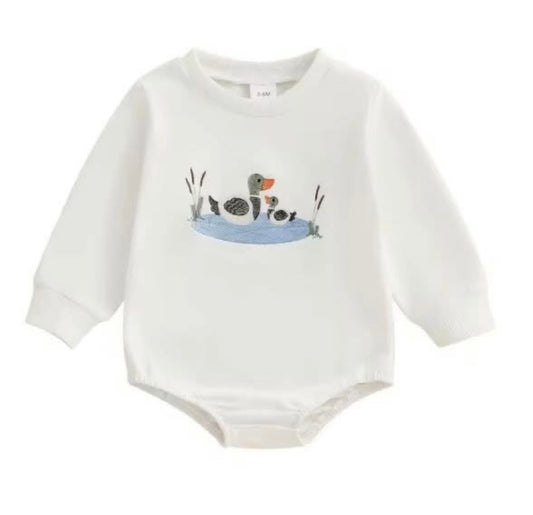 Duck Embroidered Bubble