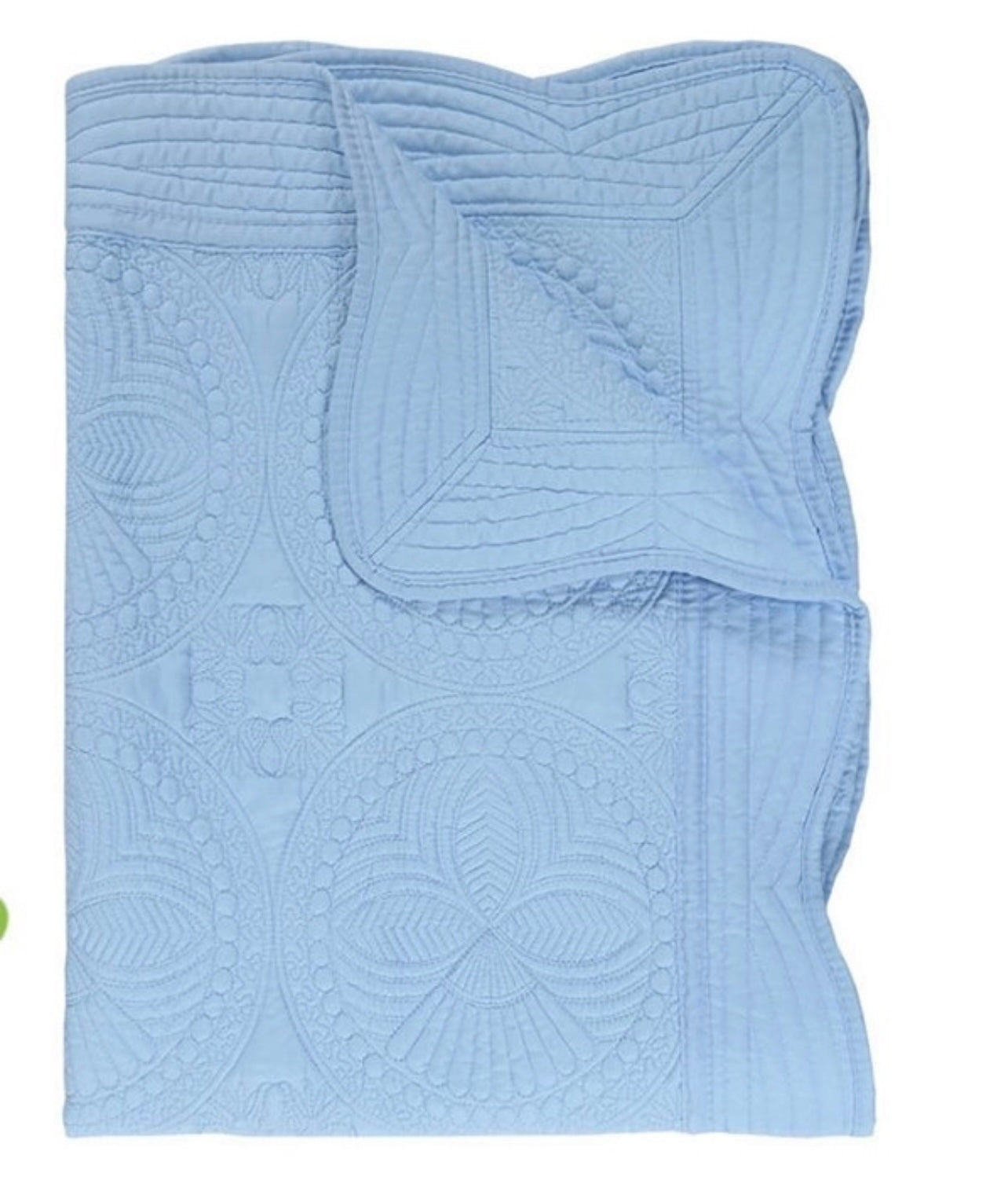 Heirloom Baby Quilt Blanket - Blue