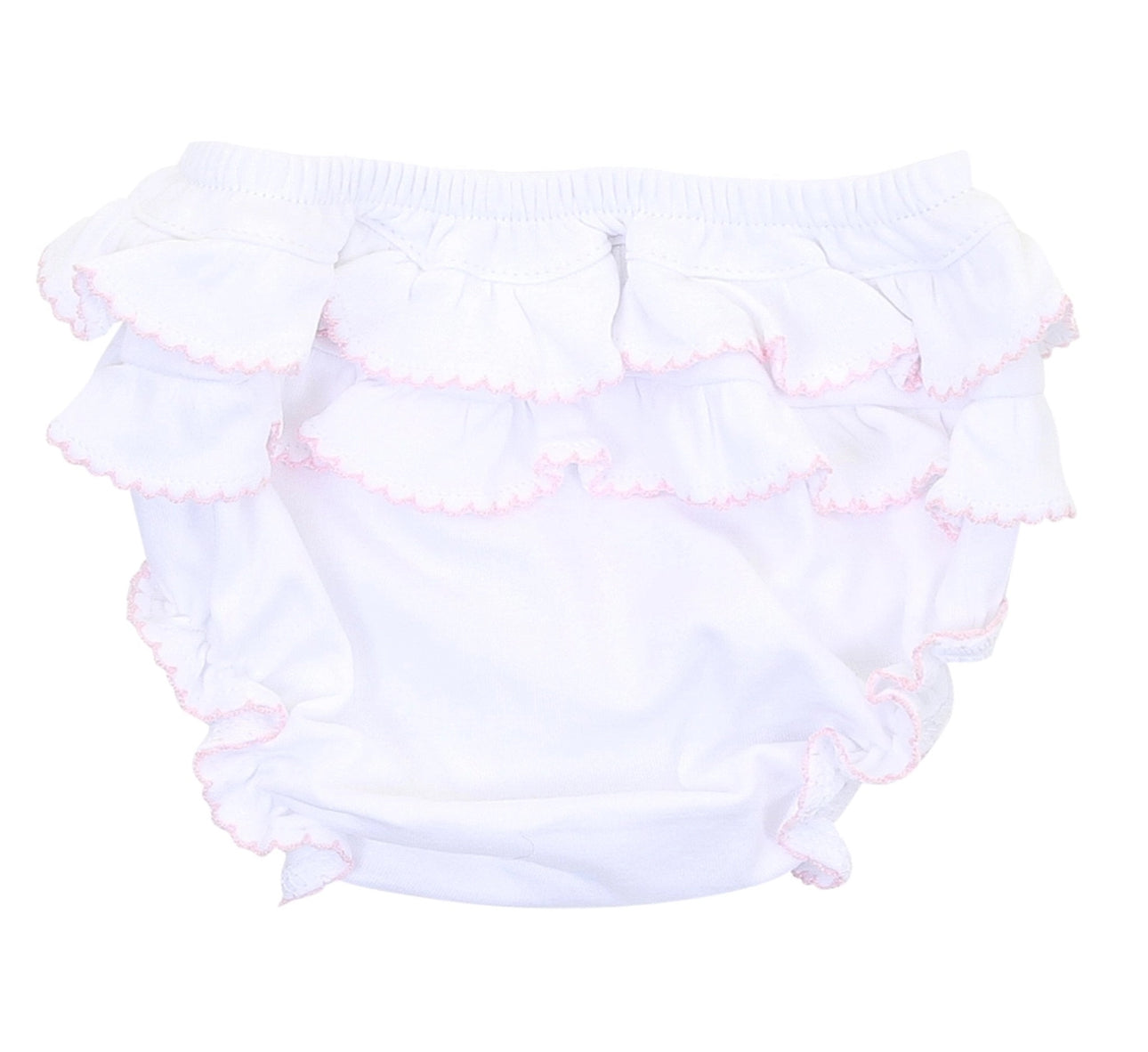 Diaper Cover Bloomer with Pink Trim