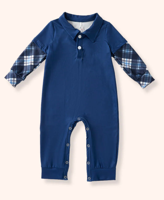 Winterberry Blooms Boy Romper