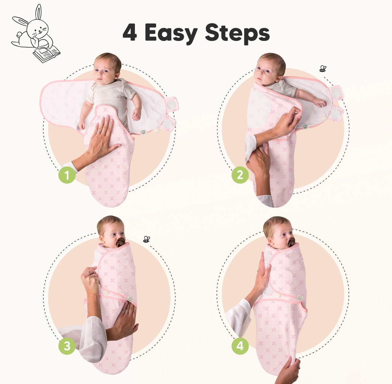 3pk Soothe Baby Swaddles - Sleep Sack for Newborns 0-3 Months