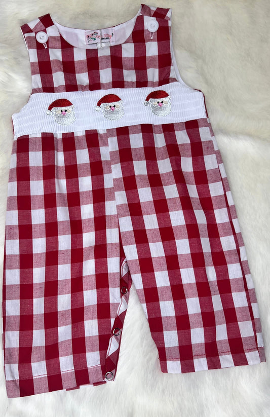 Santa Smocked Baby Jon Jon