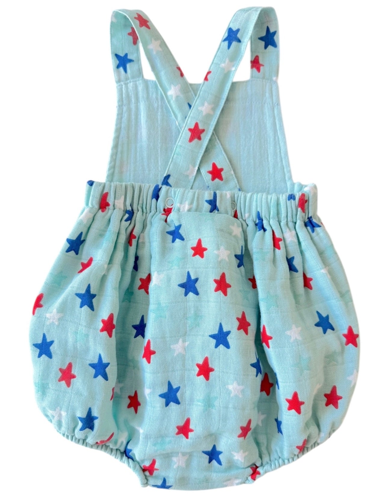 Splendid Stars Blue/Muslin Retro Sunsuit