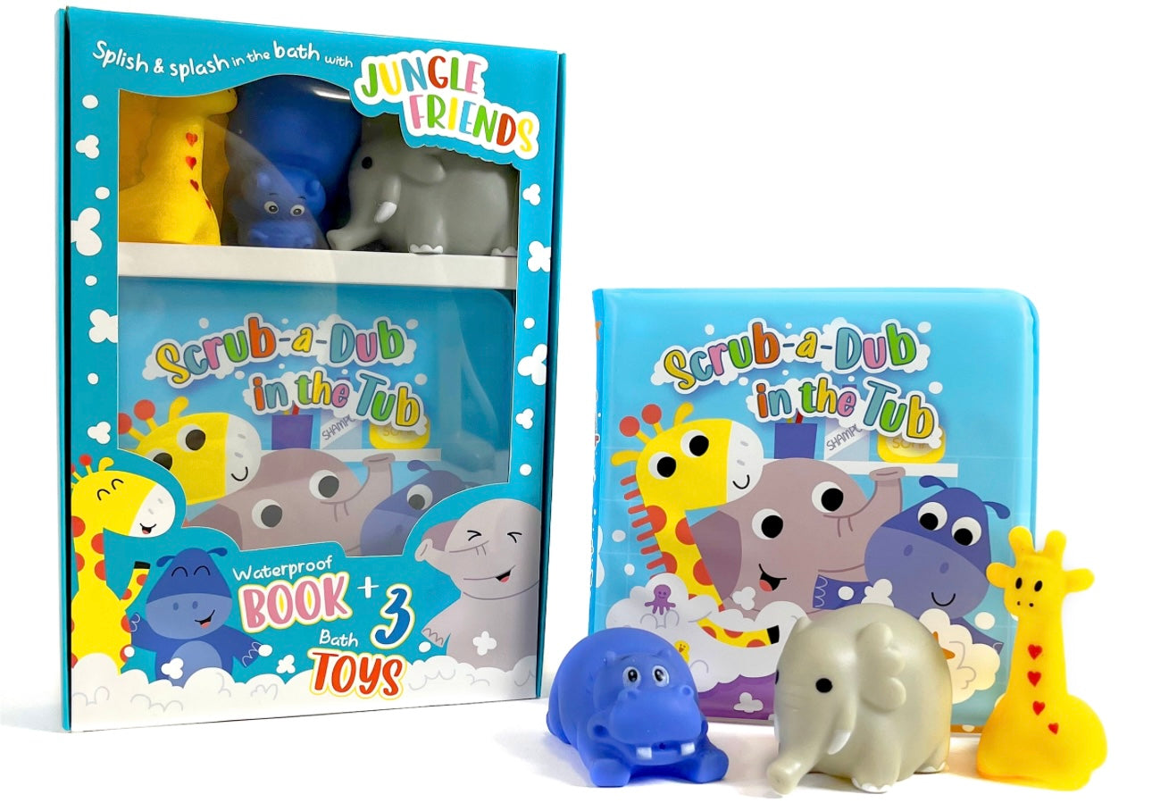 Scrub-A-Dub in the Tub Waterproof Bath Book & Toy Set