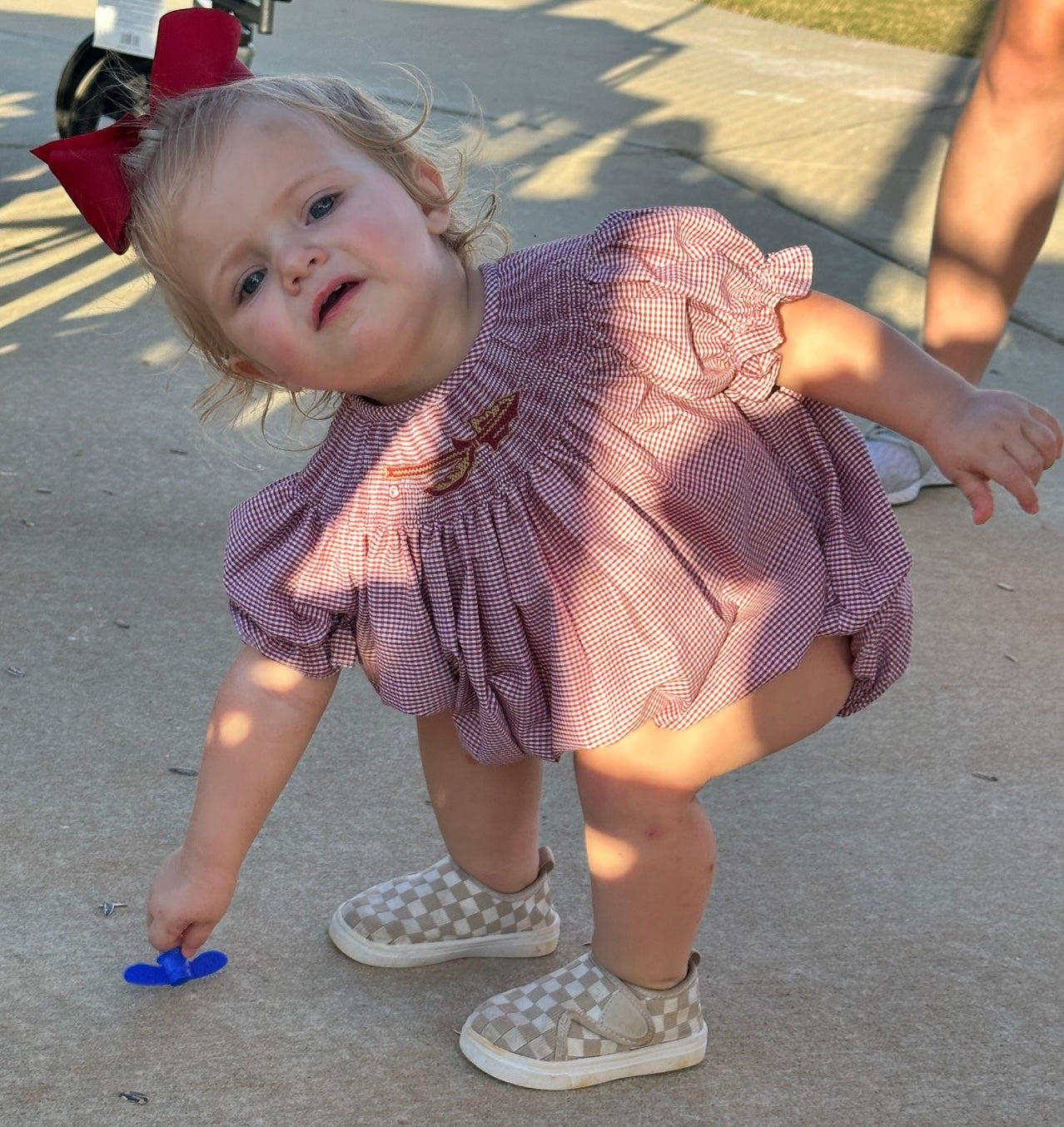 Florida State Girls Embroidered Gingham Bubble