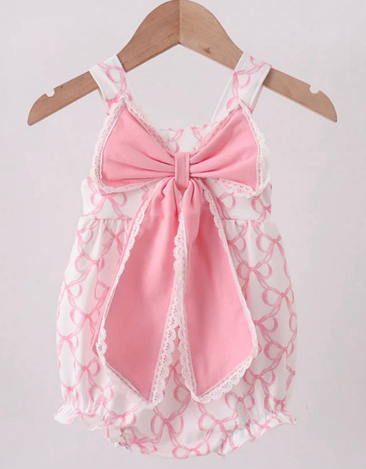 Pink Bow Ruffle Bubble