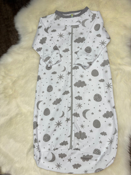 Grey & White Cloud Sleep Sack