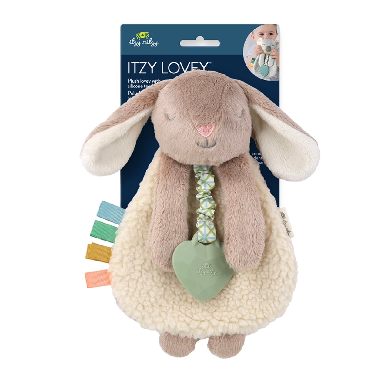 Taupe Bunny Itzy Ritzy Lovey Plush