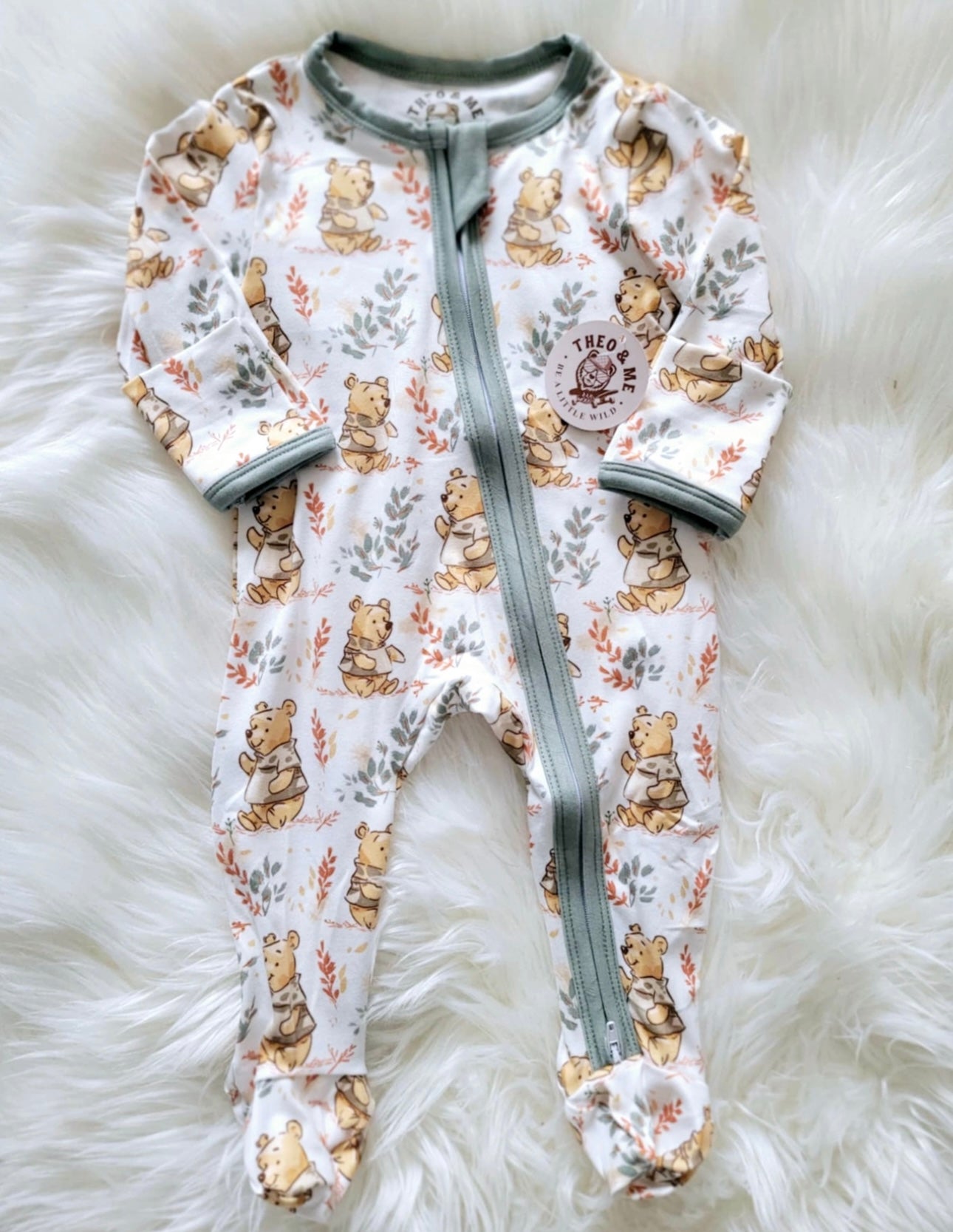 Gender Neutral Sleeper - Pooh Bear Story Book