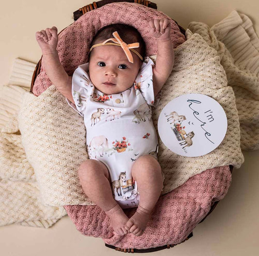 Pony Pals Organic Bodysuit with Frill