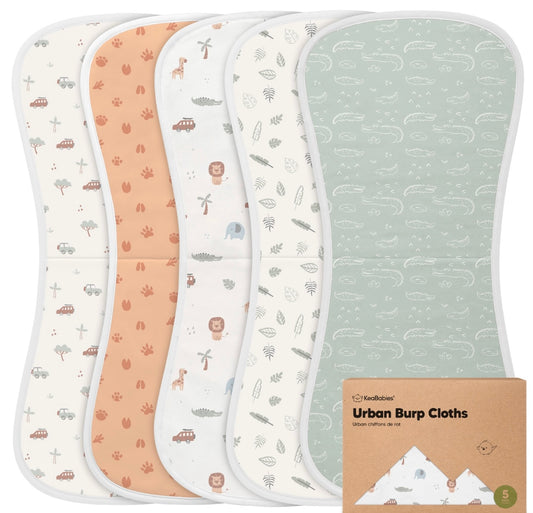 Wilderness Burp Clothes 5pk. | Keababies
