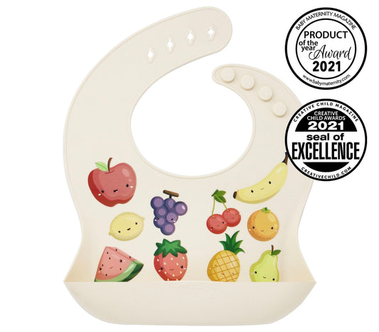 Kawaii Fruits Silicone Food Bib
