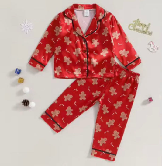 Gingerbread Silk Pajamas