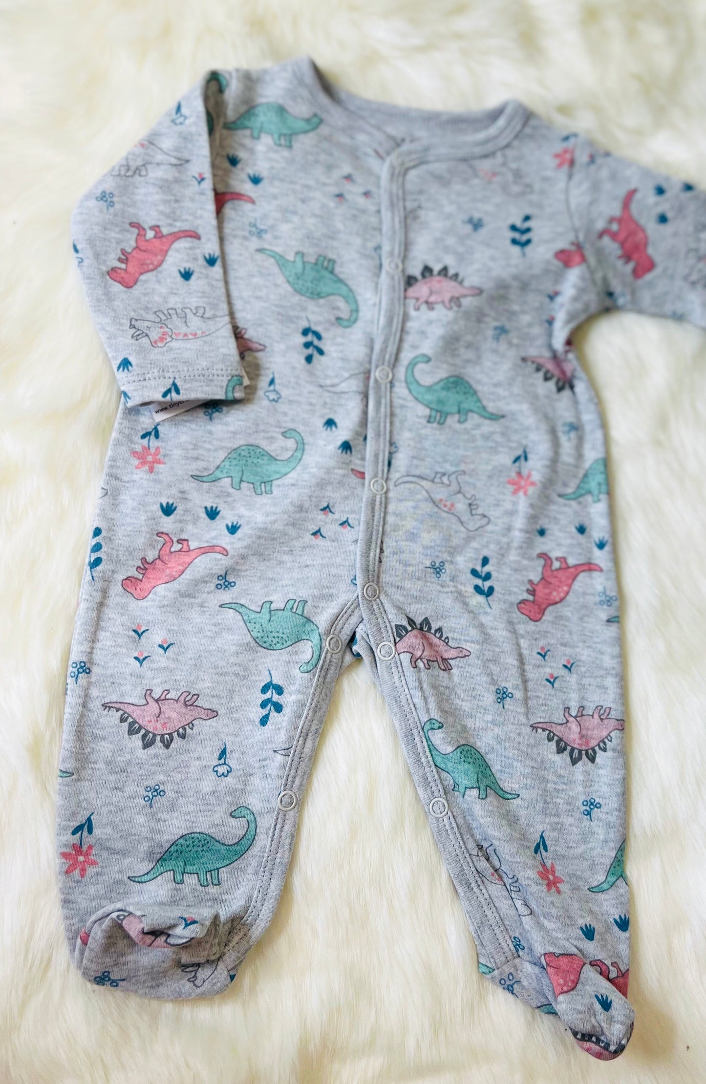 Dinosaur Footed Onesie