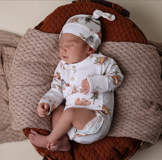 Bears Long Sleeve Organic Bodysuit