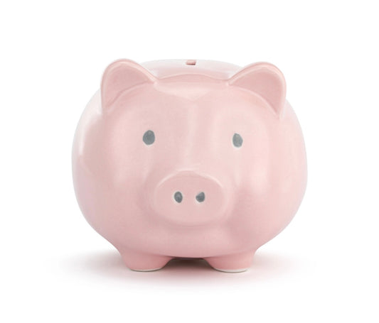 Pink Ceramic Classic Piggy Bank