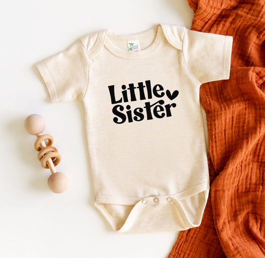 Little Sister Pregnancy Reveal Onesie