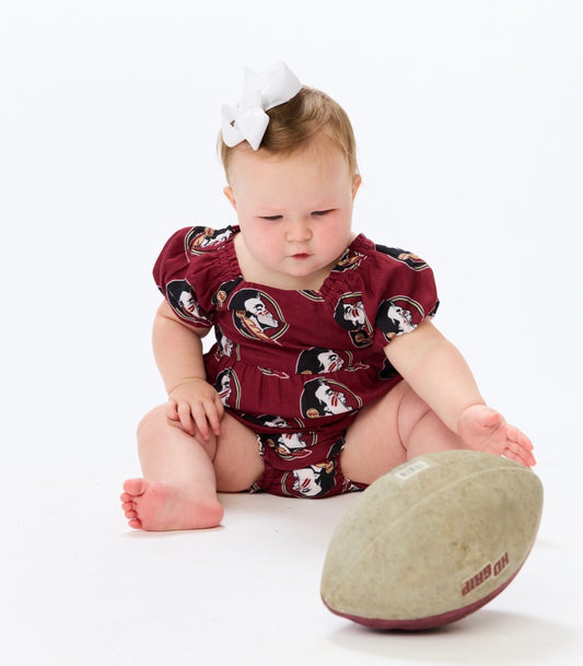 The FSU Seminoles Puff Sleeve Onesie