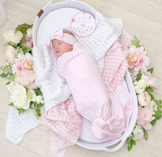 Hello World Gift Set - Pink Gingham