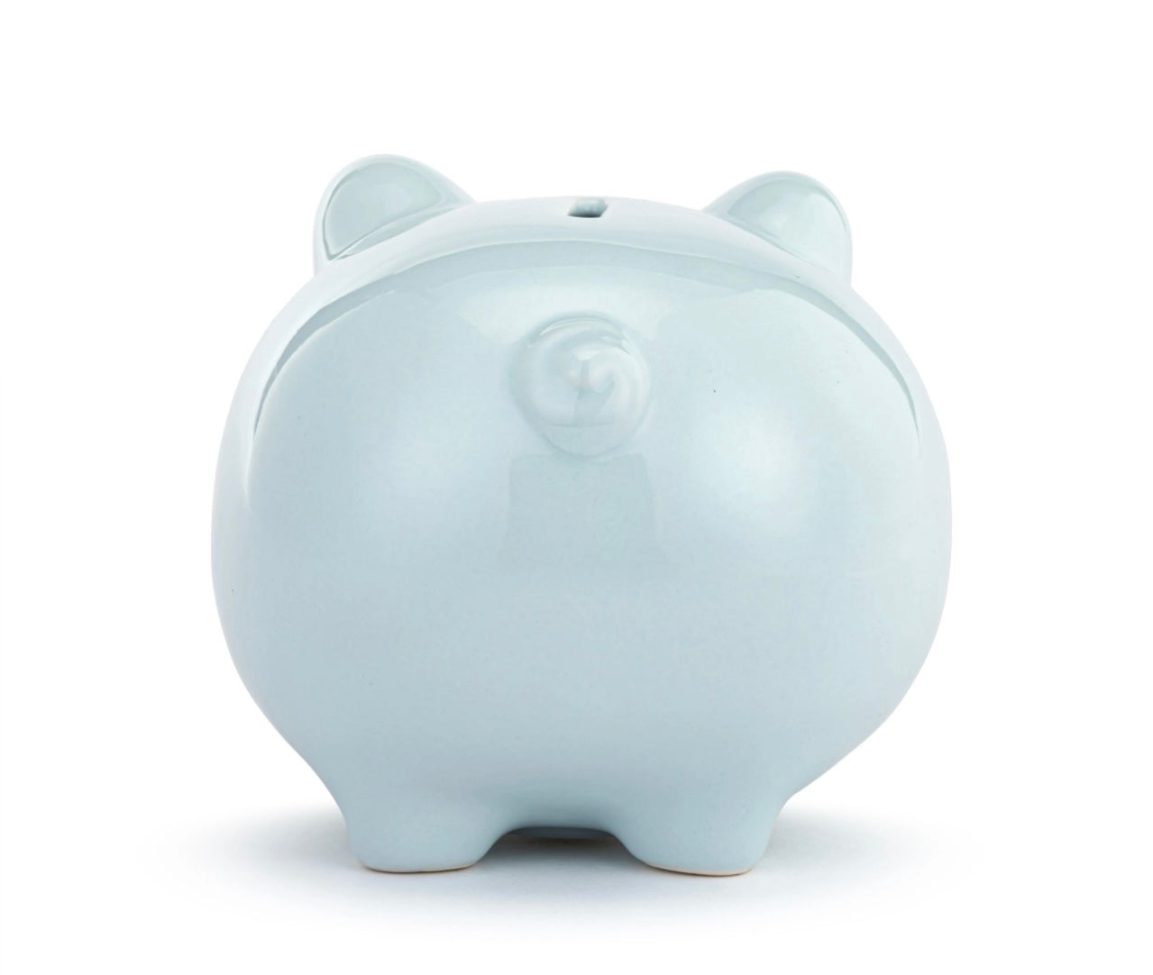 Blue Ceramic Classic Piggy Bank
