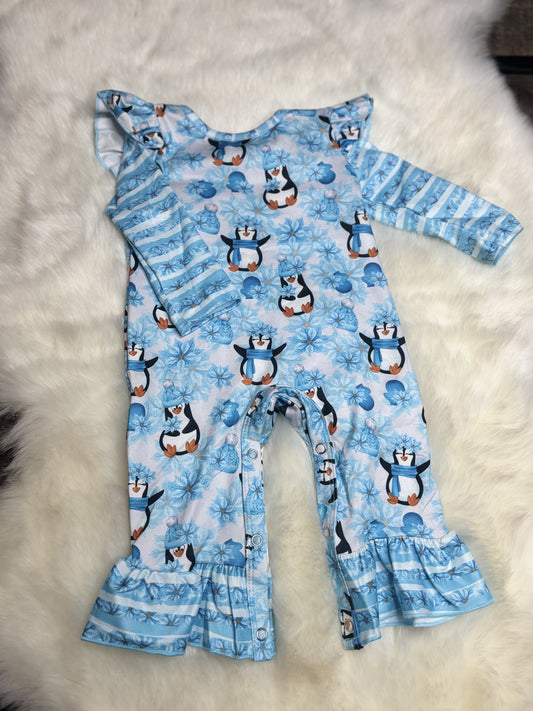 Playful Penguin Romper