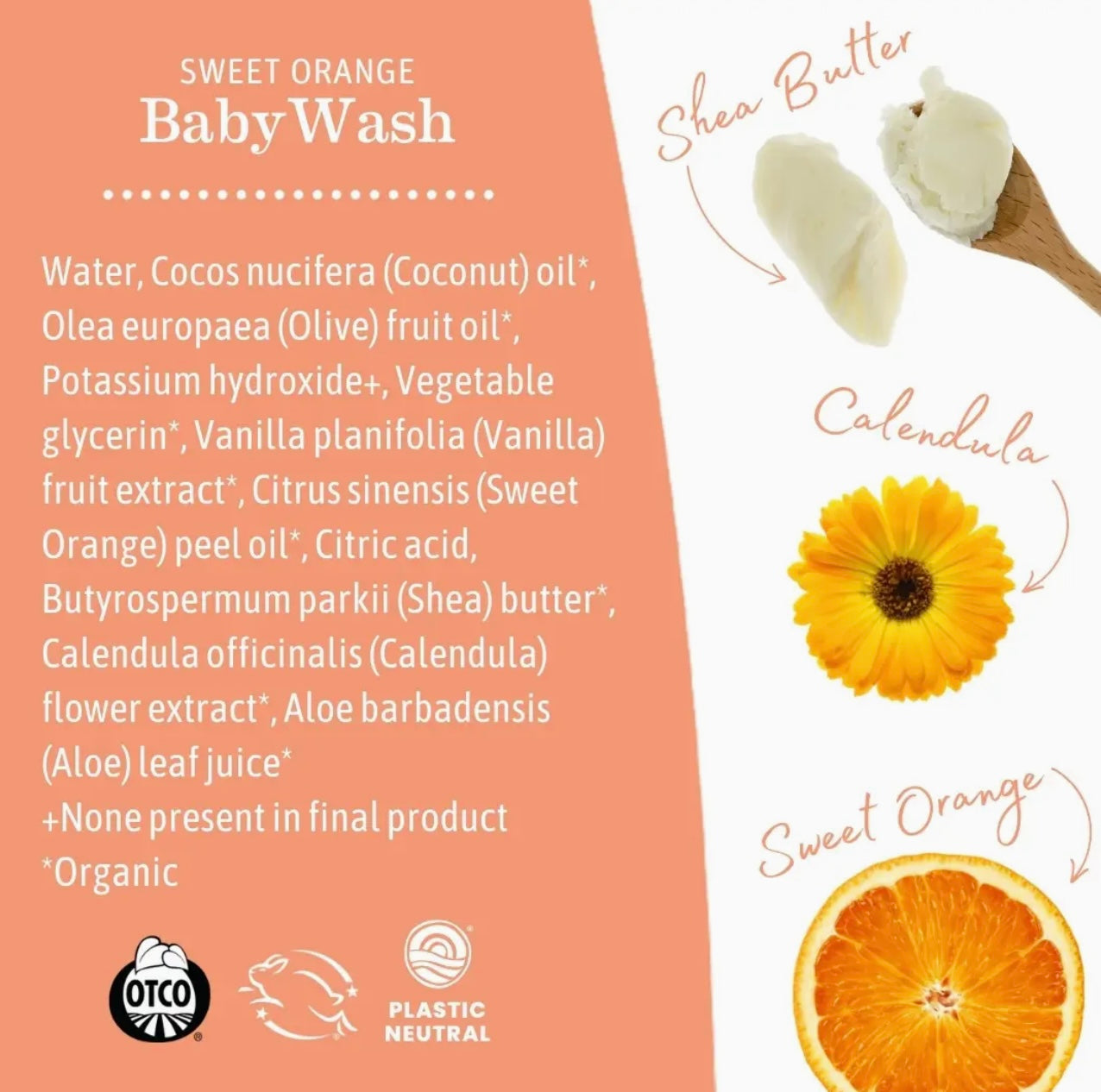 Earth Mama Organics | Sweet Orange Baby Wash