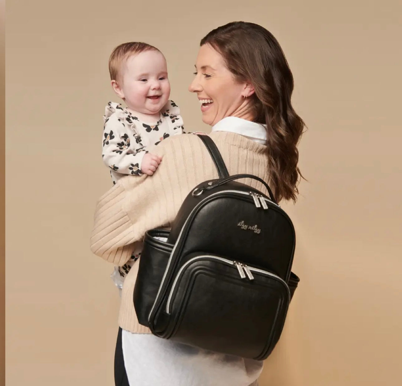 Itzy Ritzy Diaper Bag Backpack | Black