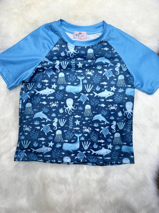 Under The Sea Boy Top