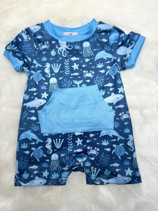 Under The Sea Boy Romper