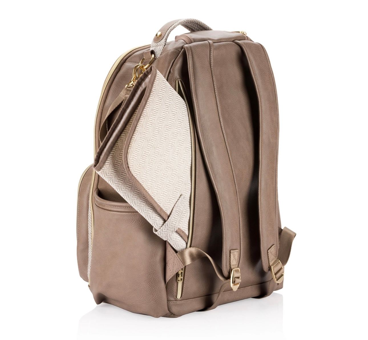 Itzy Ritzy Vanilla Latte Boss Plus Backpack