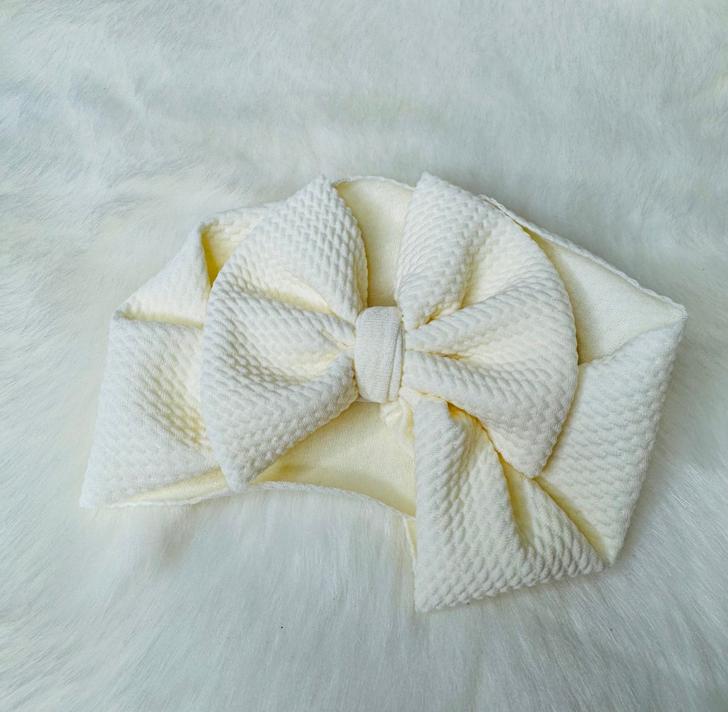 Solid Baby Head Wrap - Ivory