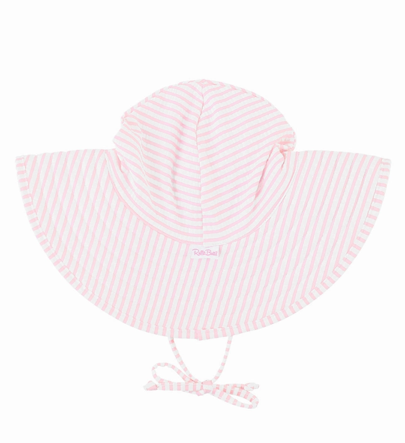 Pink Seersucker Swim Hat