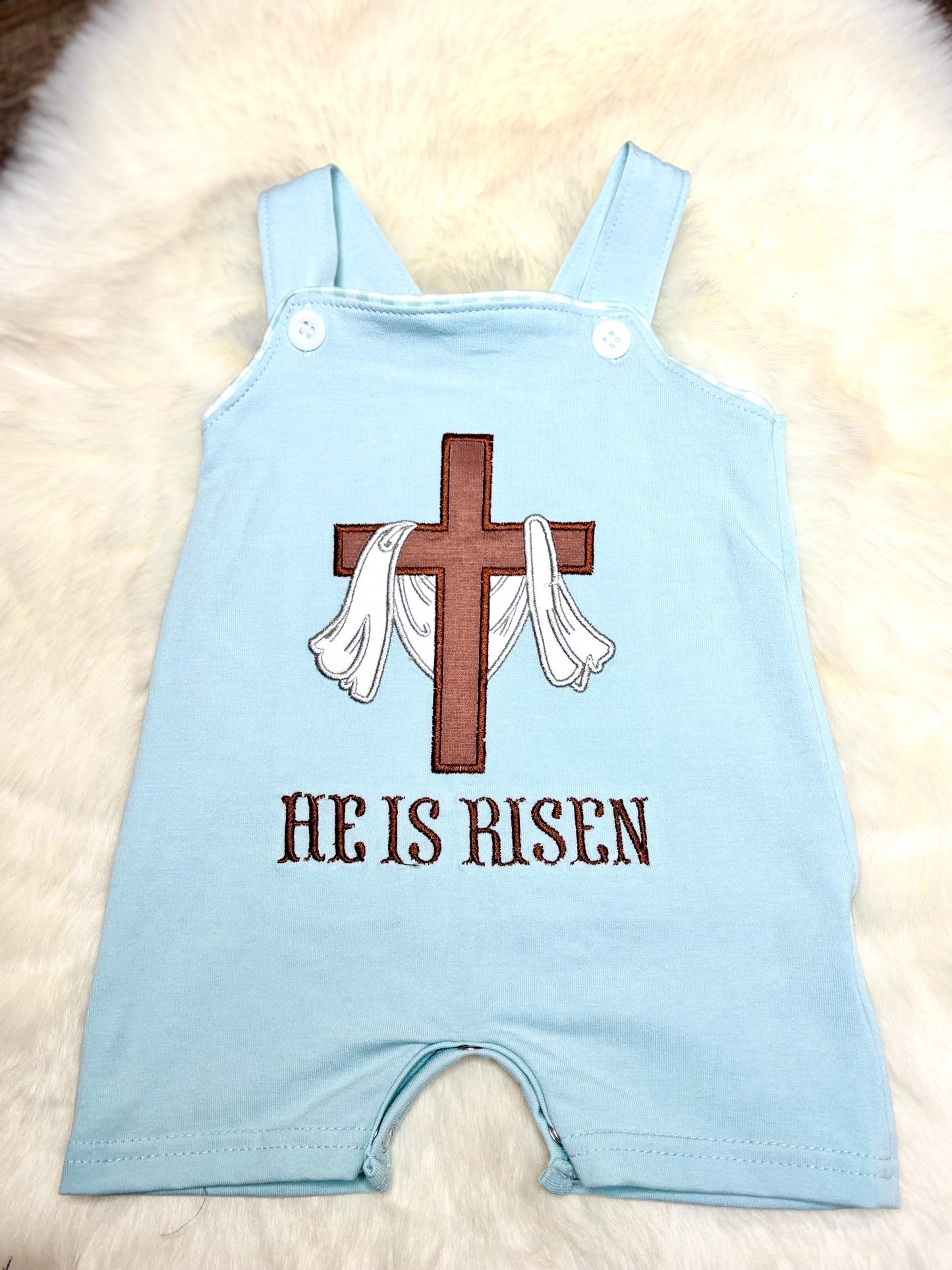 Easter He is Risen Embroidered JonJon