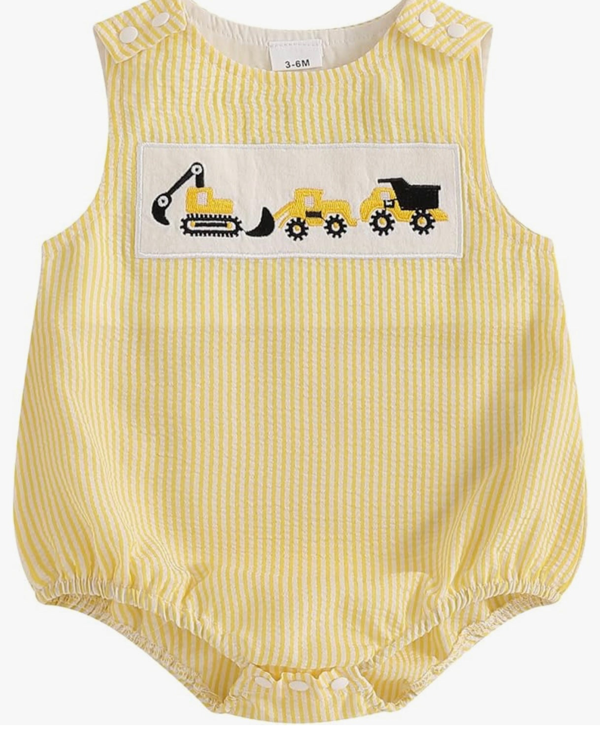 Excavator Embroidered Bubble