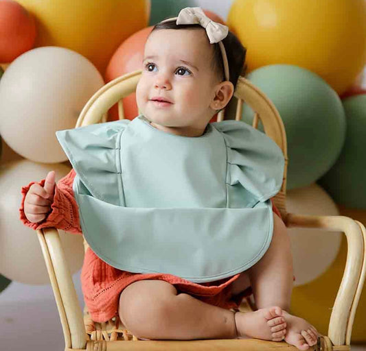 Sage Frill Snuggle Bib