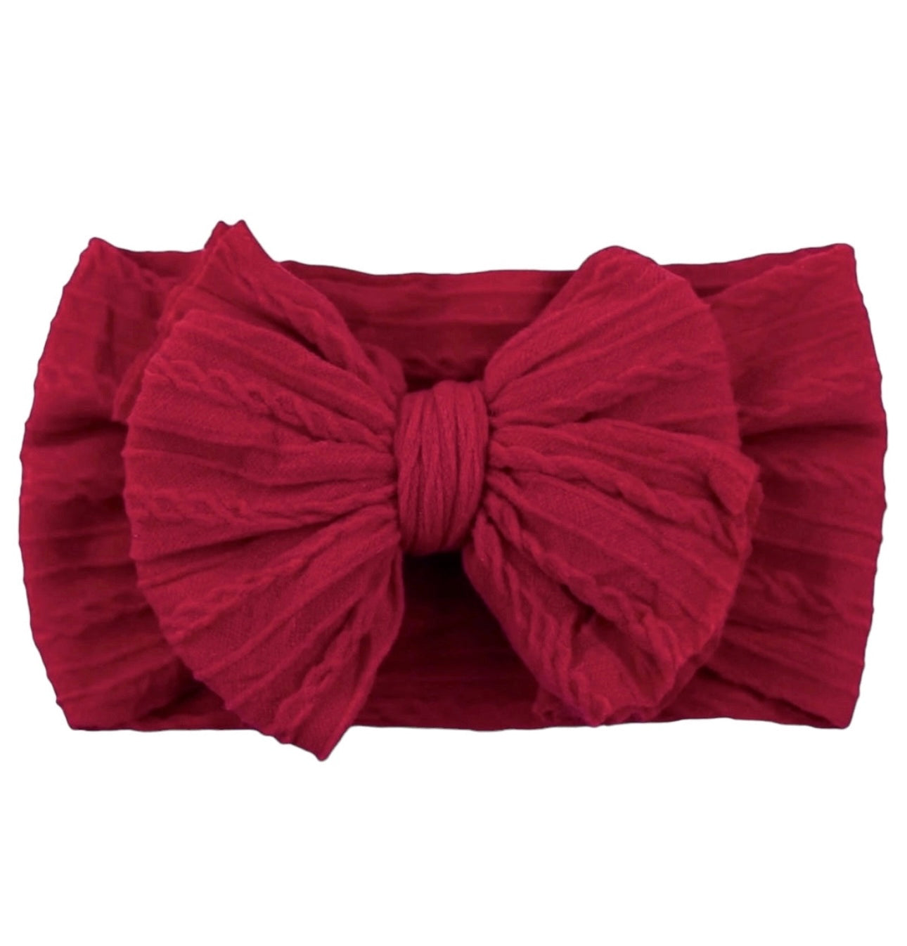 Cable Bow - Cranberry