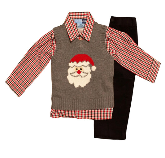 Grey Santa Sweater Set
