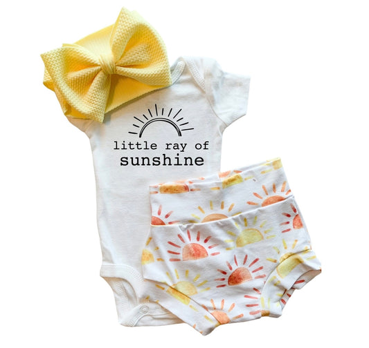 Little Ray of Sunshine Bummies Set
