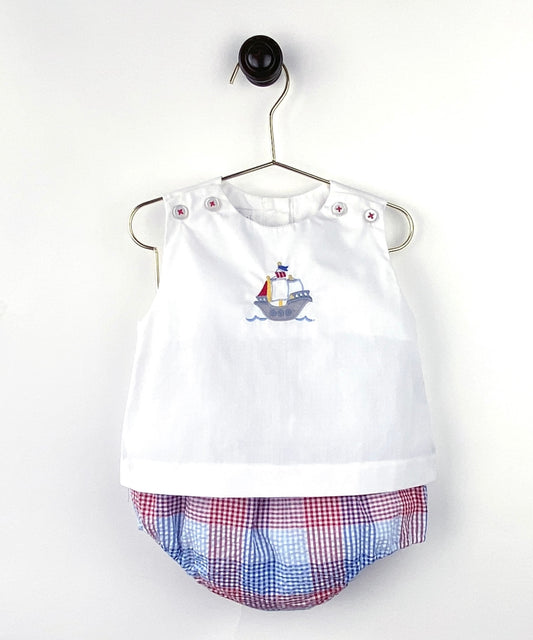 Petit Ami Pirate Ship Diaper Set