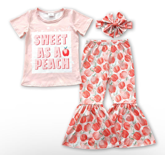 Sweet As a Peach Girls Set