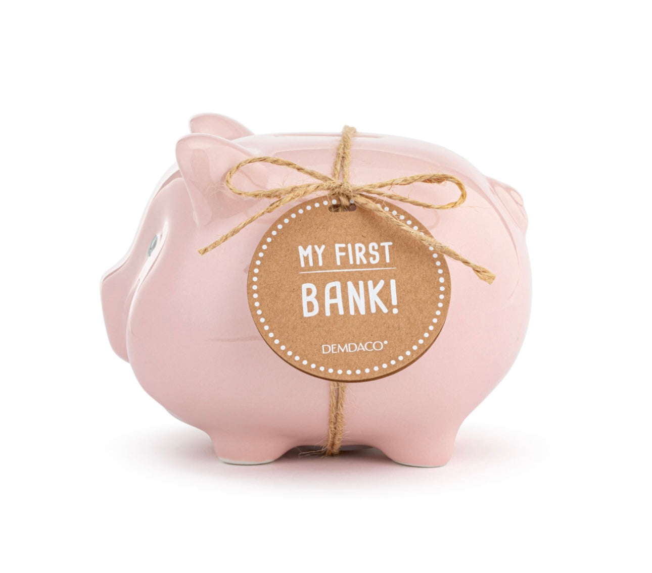 Pink Ceramic Classic Piggy Bank