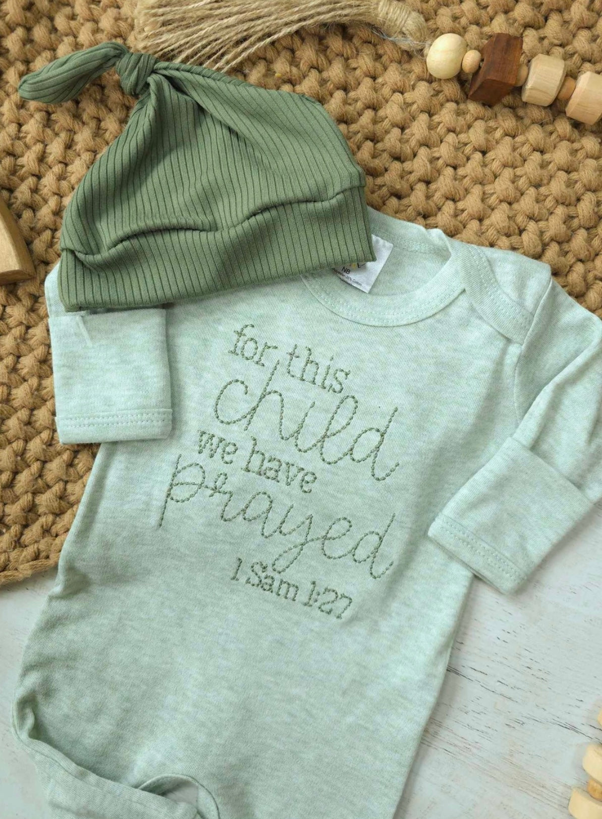 For This Child We Have Prayed Romper