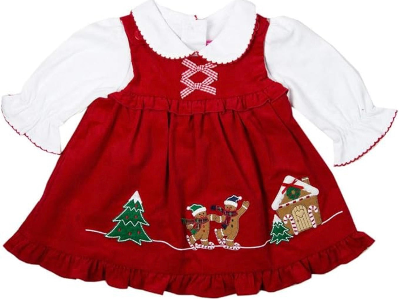 Red Christmas Jumper Dress Set