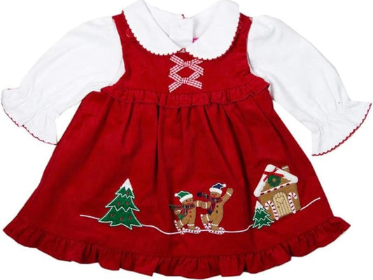 Red Christmas Jumper Dress Set